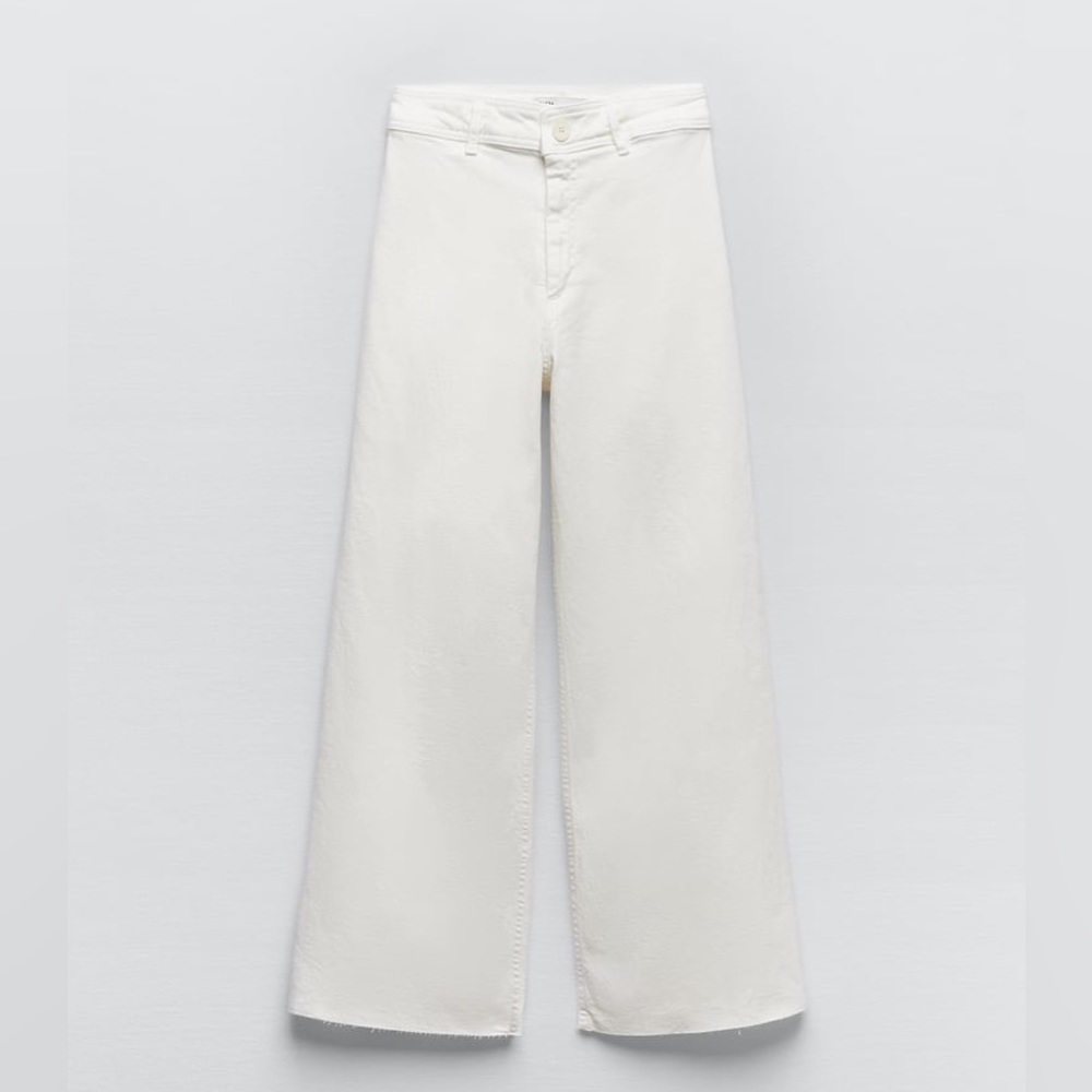 Zara Marine Straight Jean Ecru